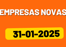 Empresas Novas em Portugal no dia 31-01-2025