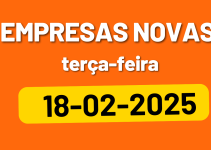 Empresas Novas em Portugal no dia 18-02-2025