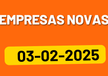 Empresas Novas em Portugal no dia 03-02-2025