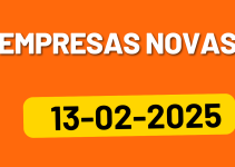 Empresas Novas em Portugal no dia 13-02-2025